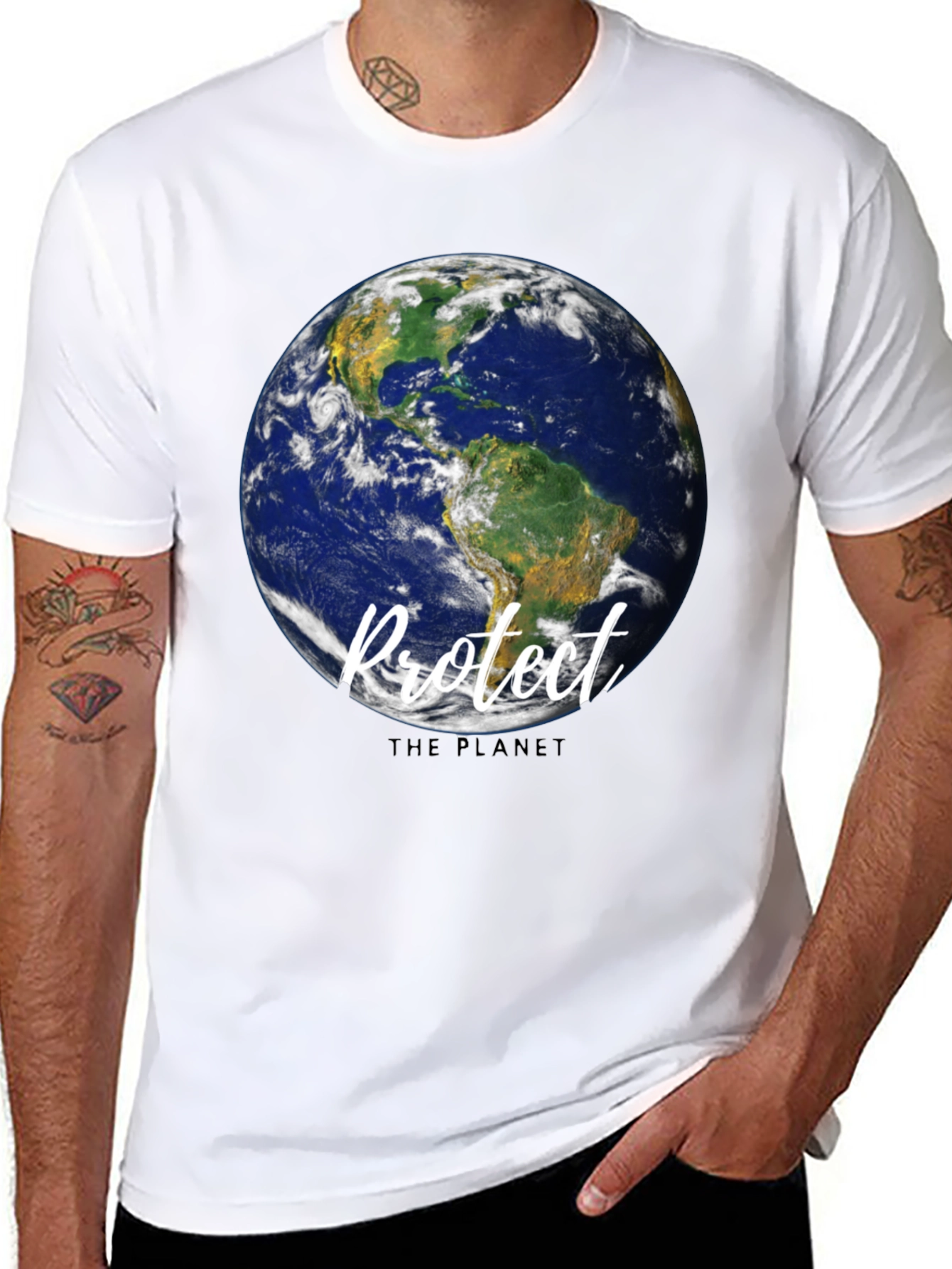Protect the Planet Graphic T-Shirt - Eco-Friendly Style