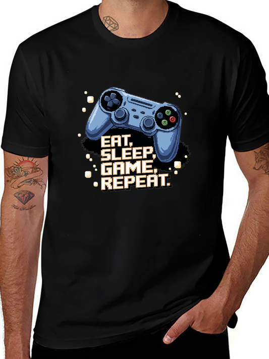 Eat Sleep Game Repeat Gamer T-Shirt