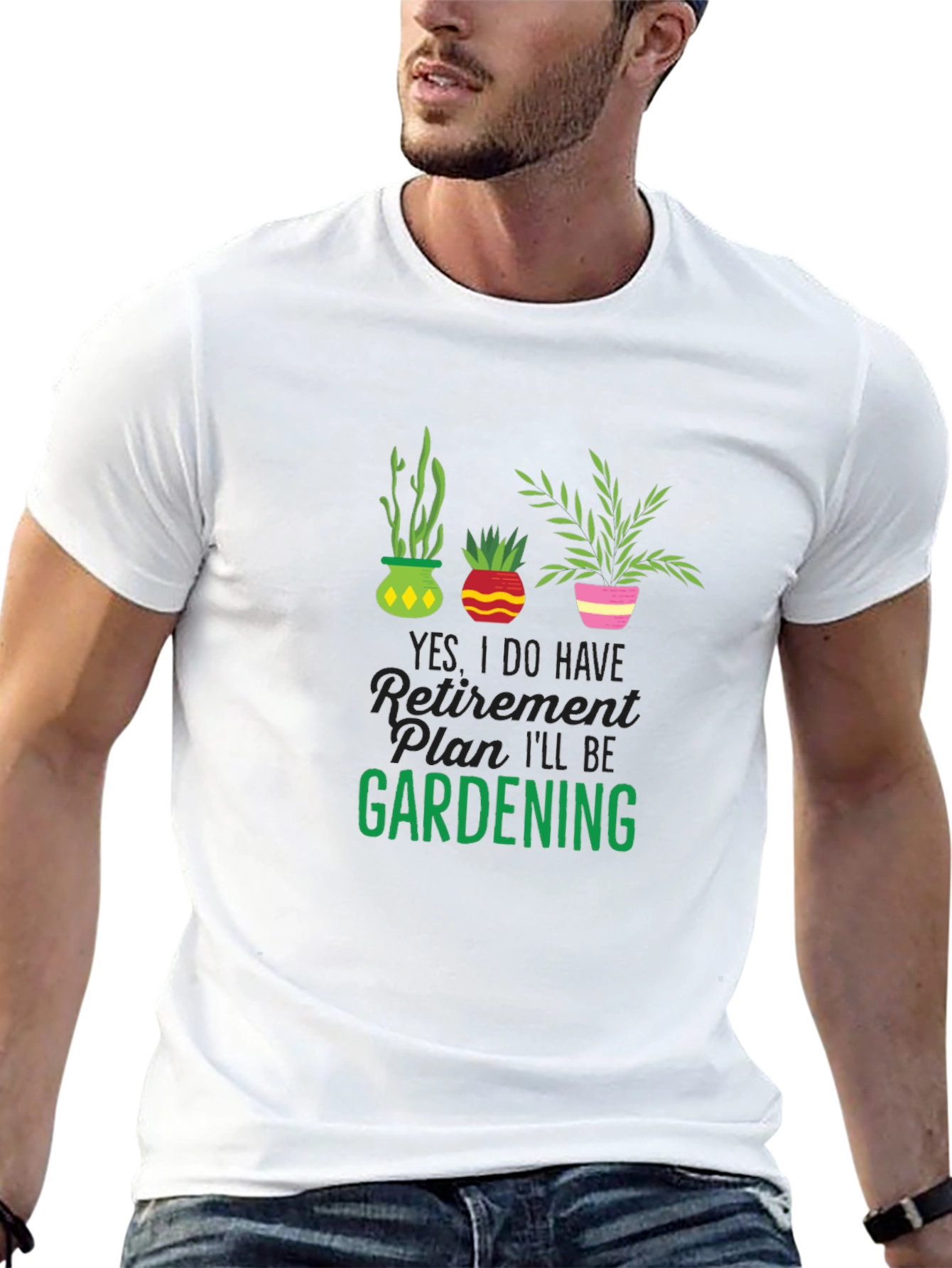 Gardening Retirement Plan T-Shirt - Black