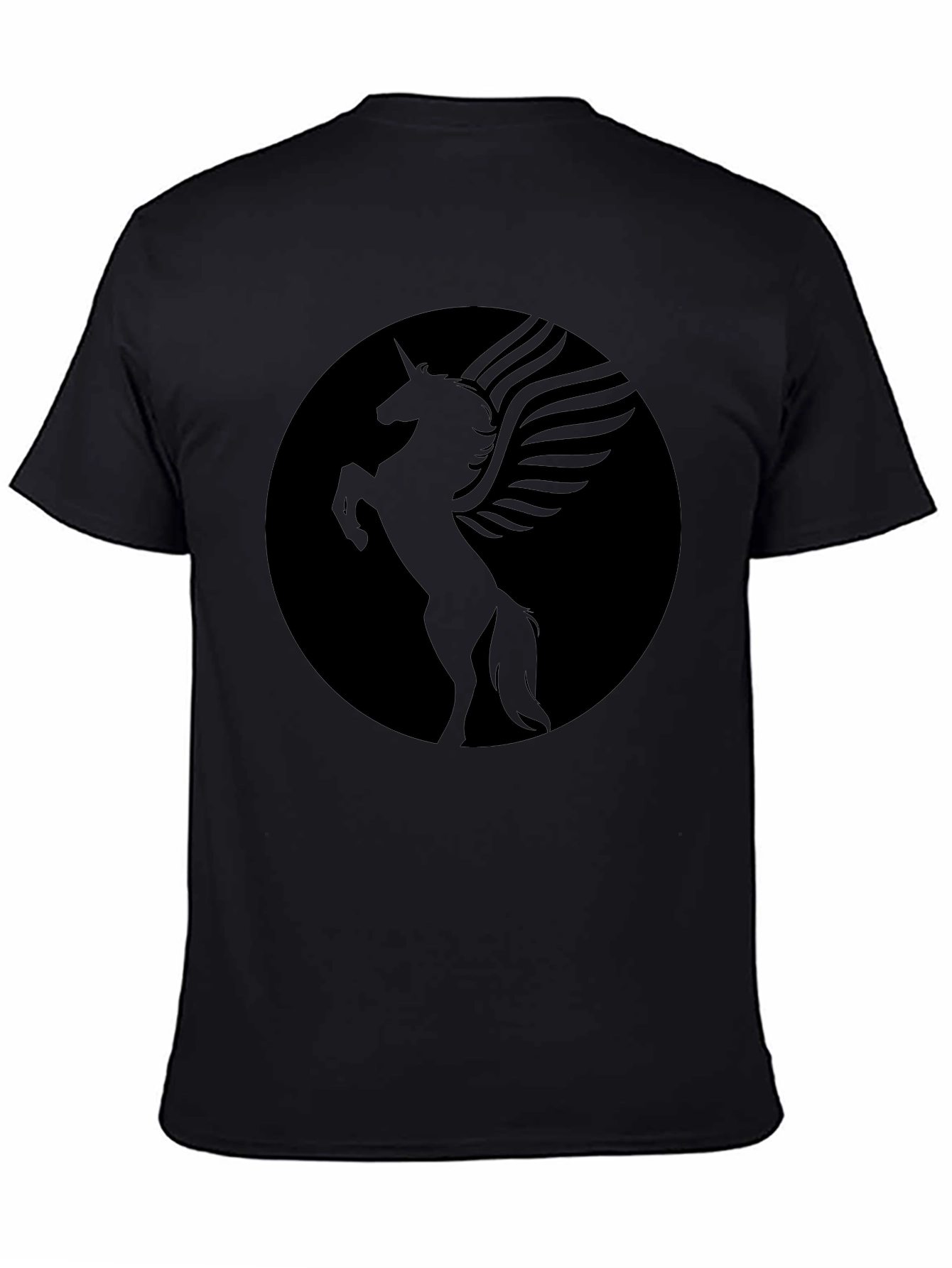 Mystic Pegasus Graphic Tee - Black