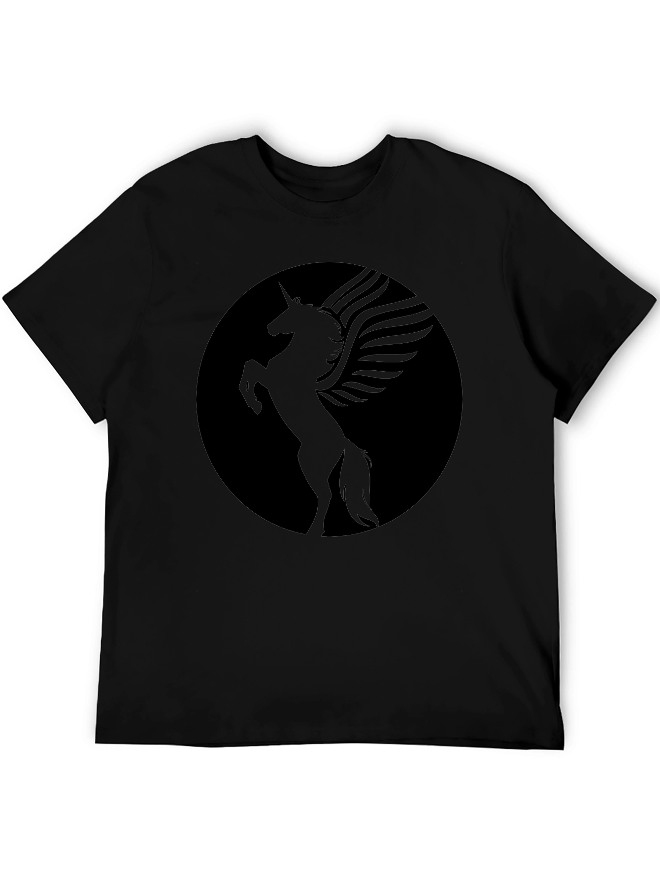 Mystic Pegasus Graphic Tee - Black