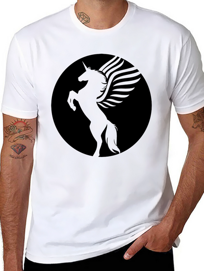 Mystic Pegasus Graphic Tee - Black