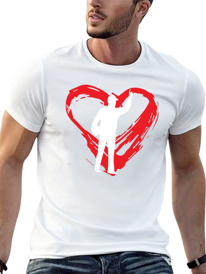 Heart Painter Tee - Black Graphic T-Shirt
