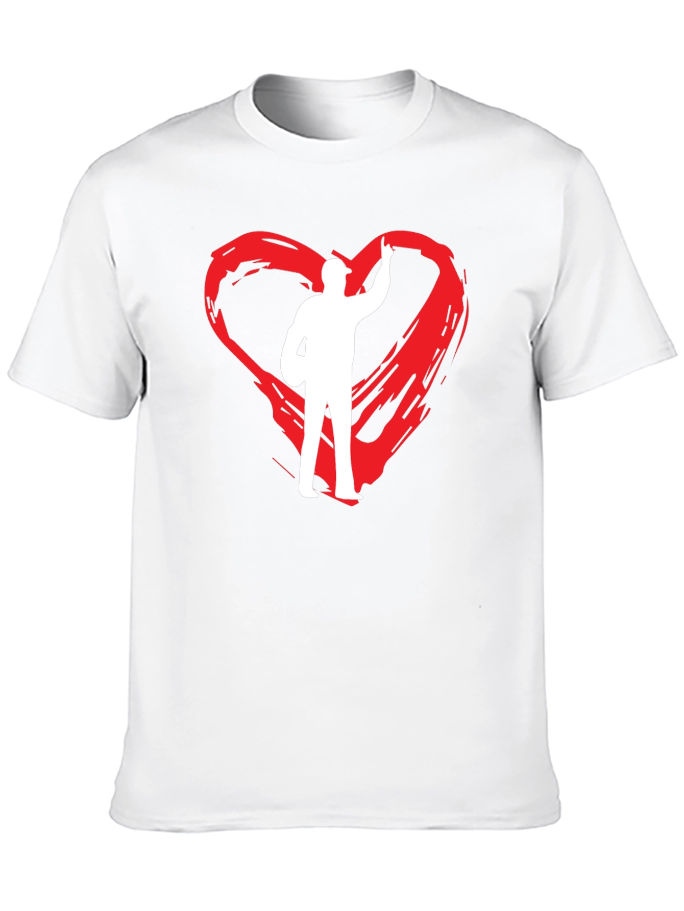 Heart Painter Tee - Black Graphic T-Shirt