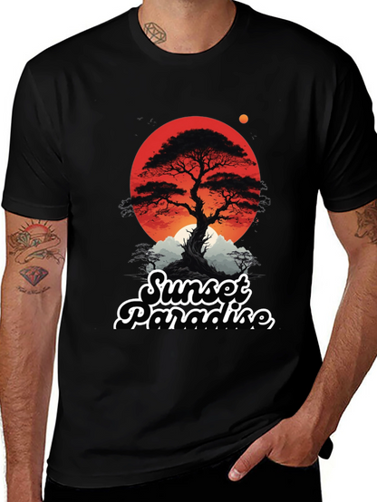 Sunset Paradise Graphic T-Shirt