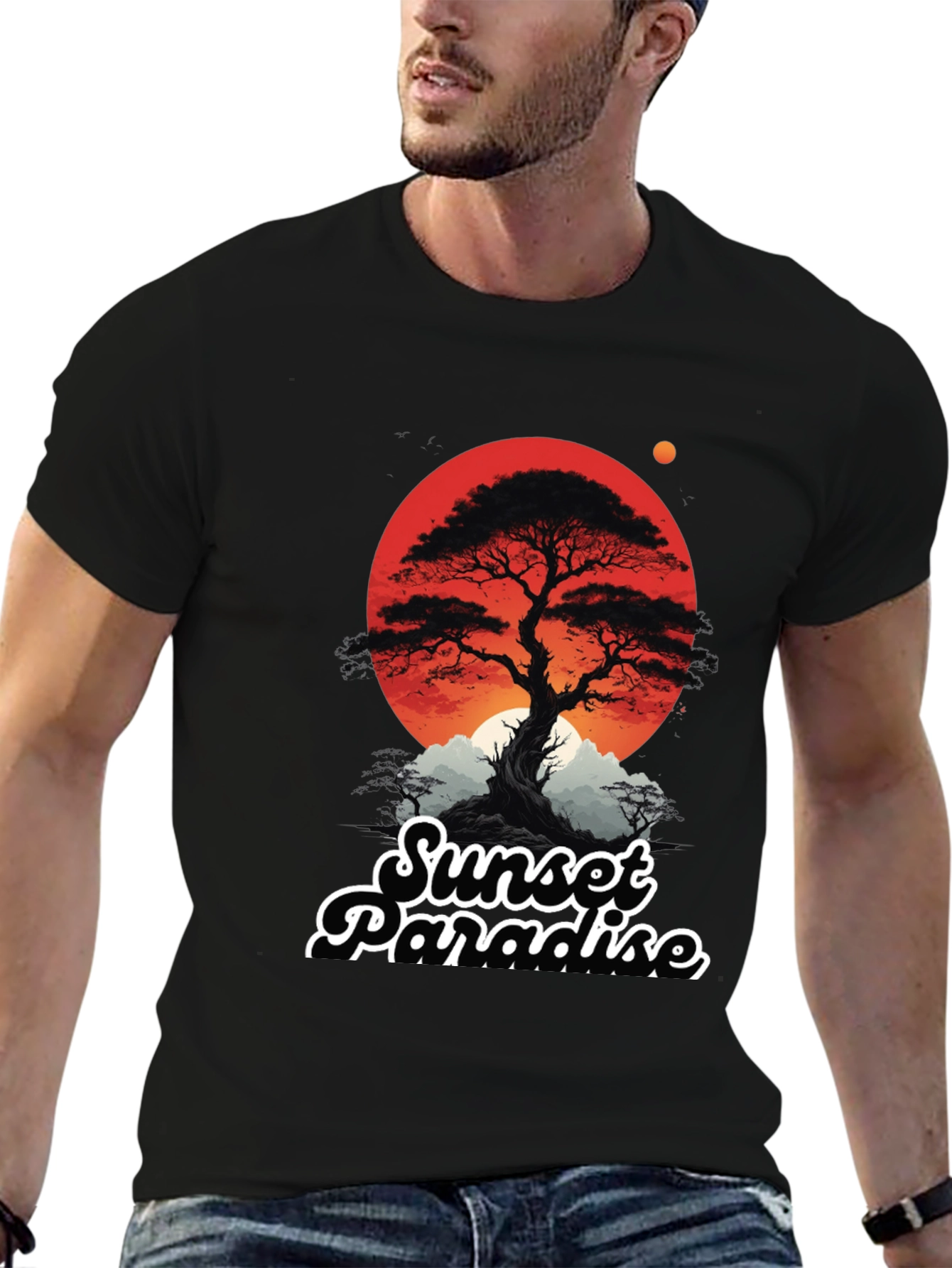 Sunset Paradise Graphic T-Shirt