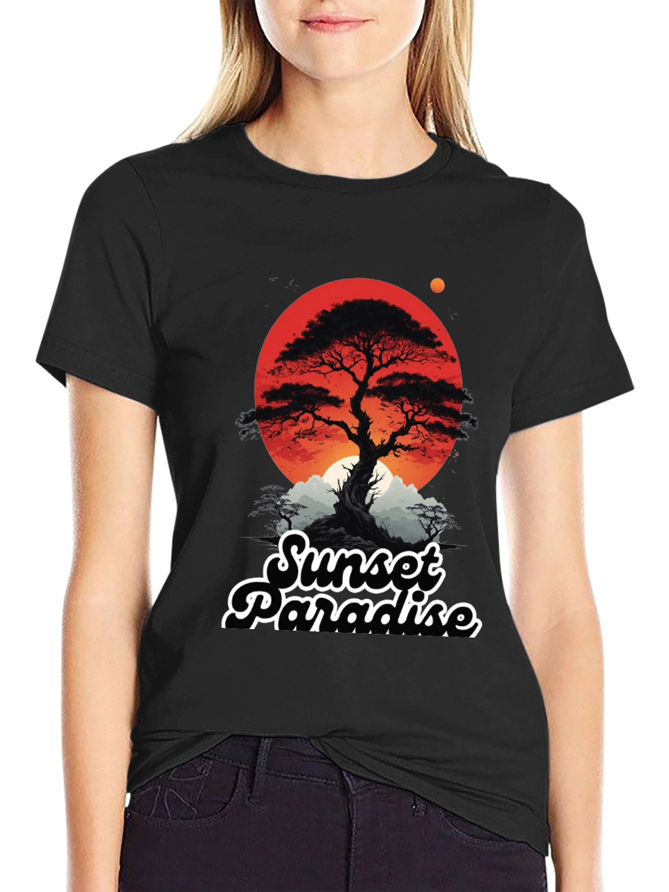 Sunset Paradise Graphic T-Shirt