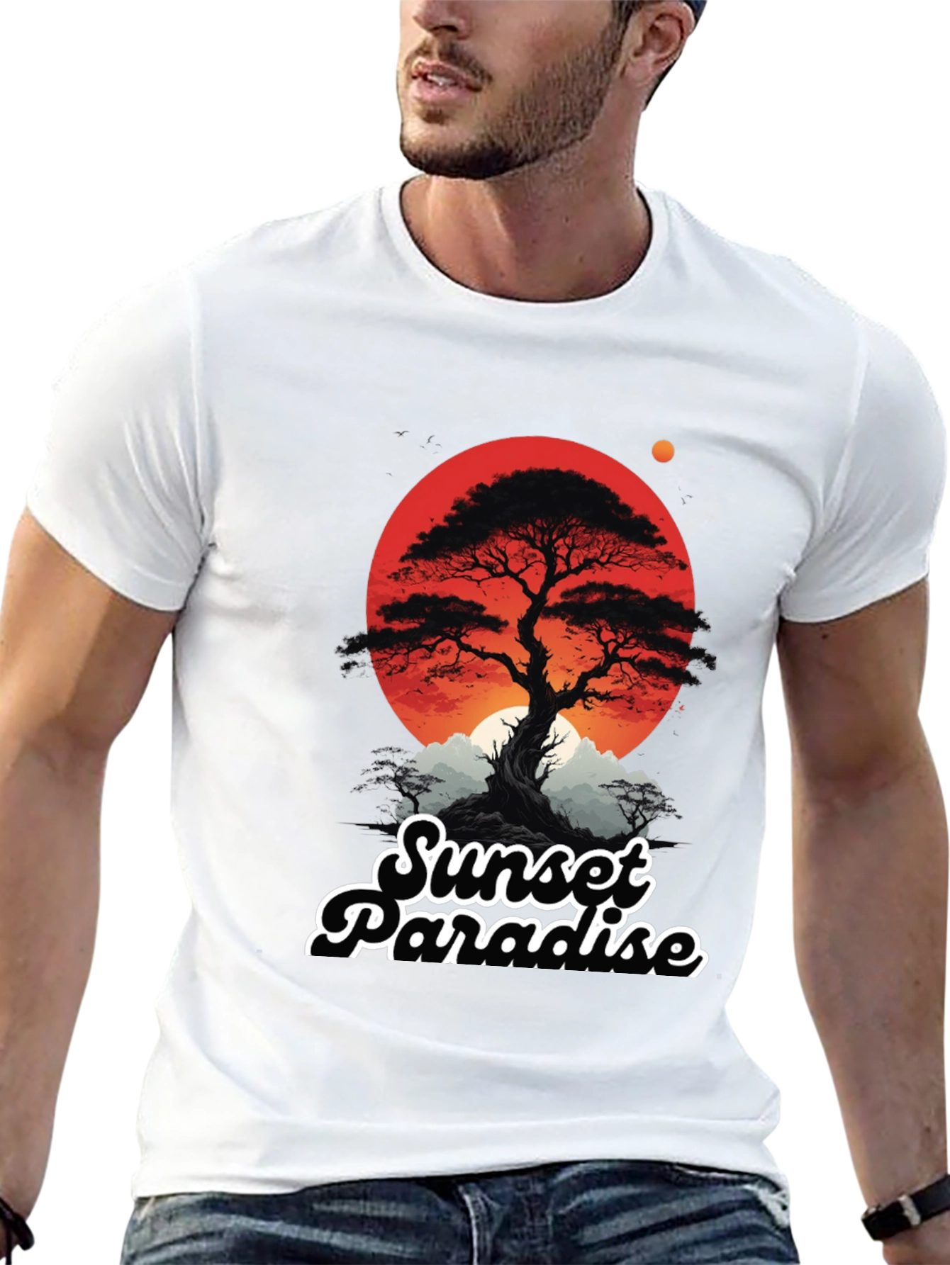 Sunset Paradise Graphic T-Shirt