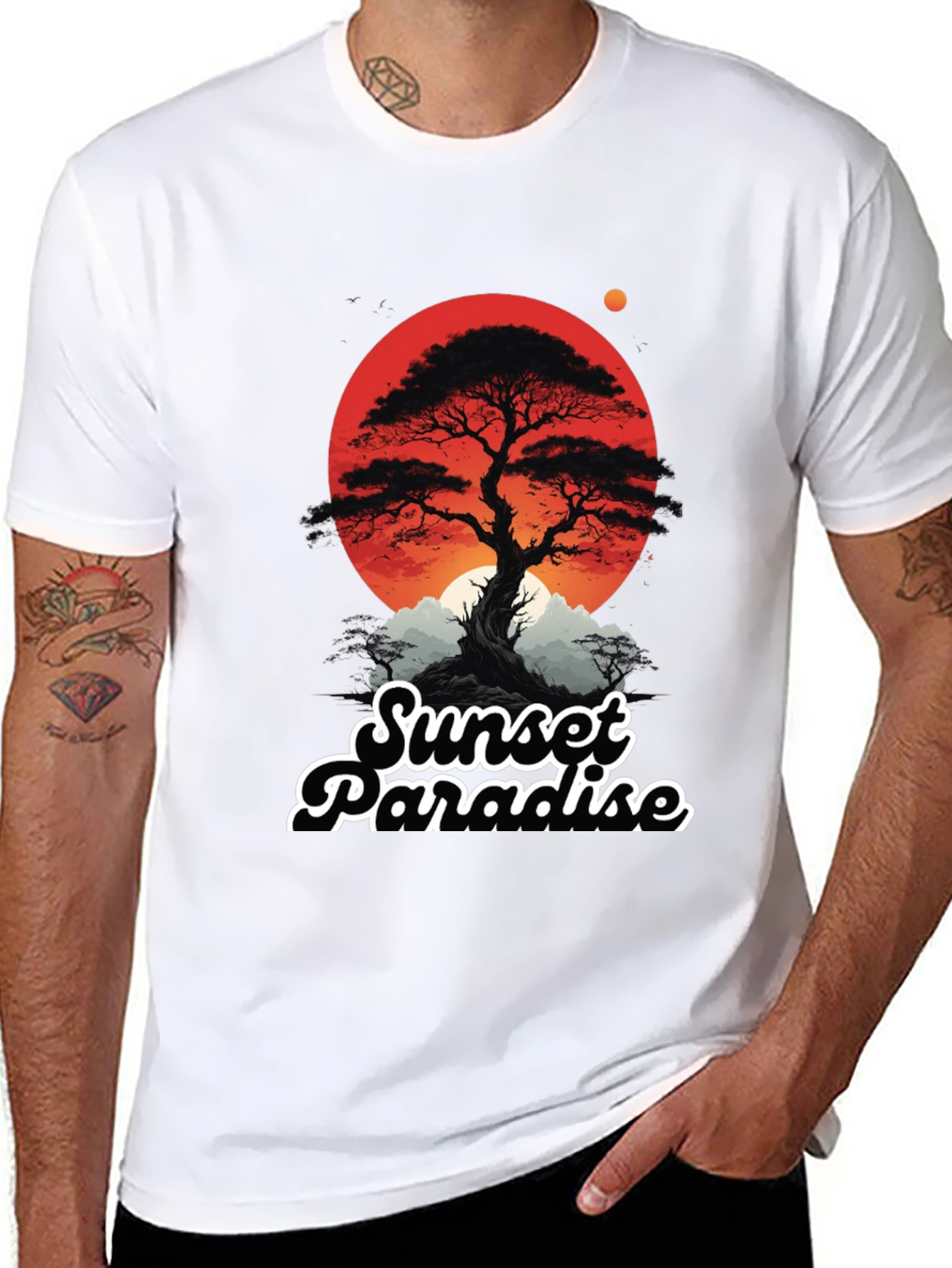Sunset Paradise Graphic T-Shirt