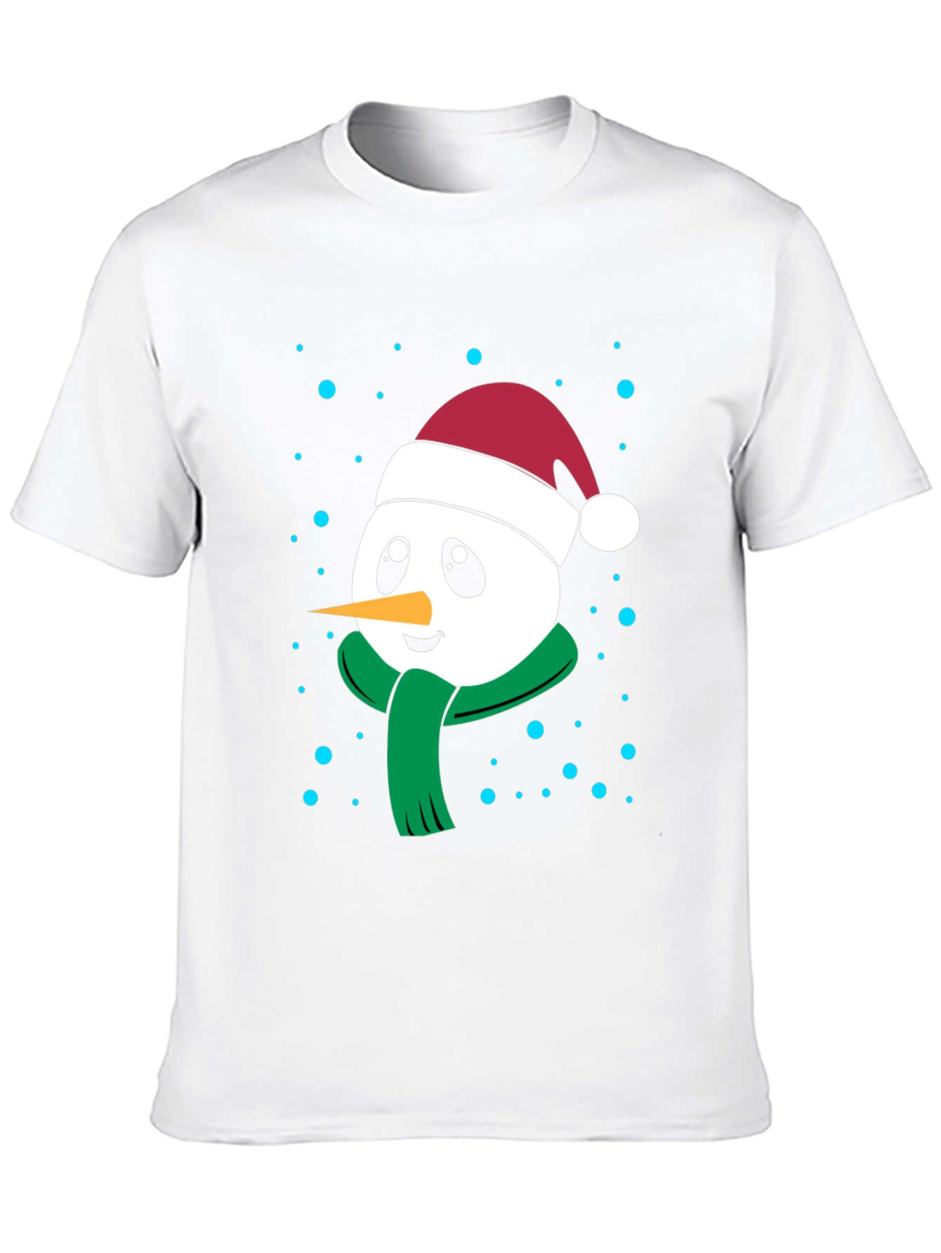 Festive Snowman Graphic Tee - Holiday Cheer
