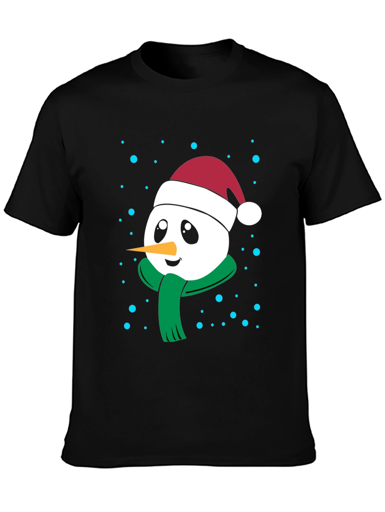 Festive Snowman Graphic Tee - Holiday Cheer