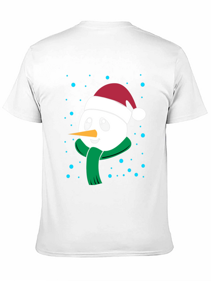 Festive Snowman Graphic Tee - Holiday Cheer