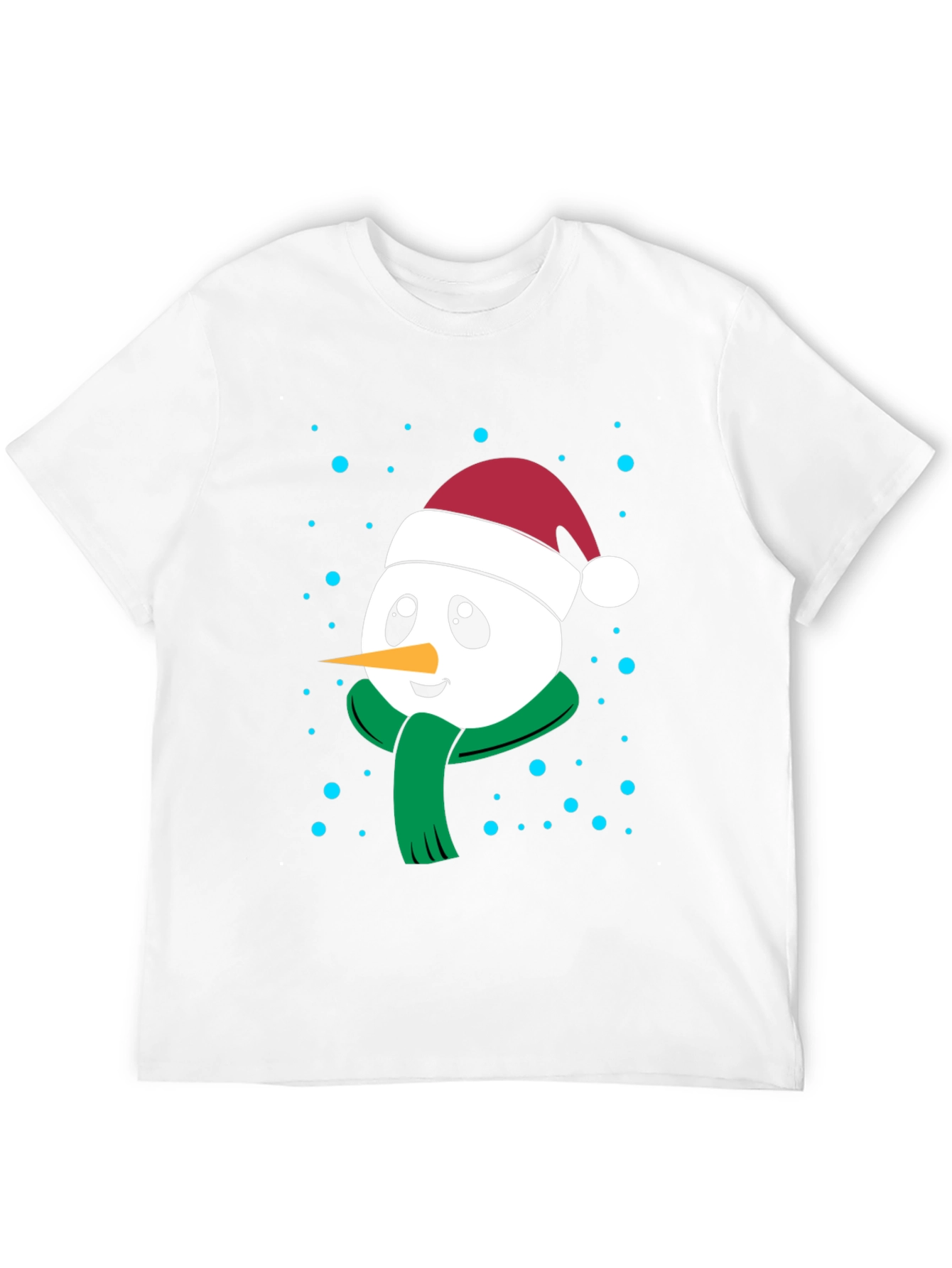 Festive Snowman Graphic Tee - Holiday Cheer