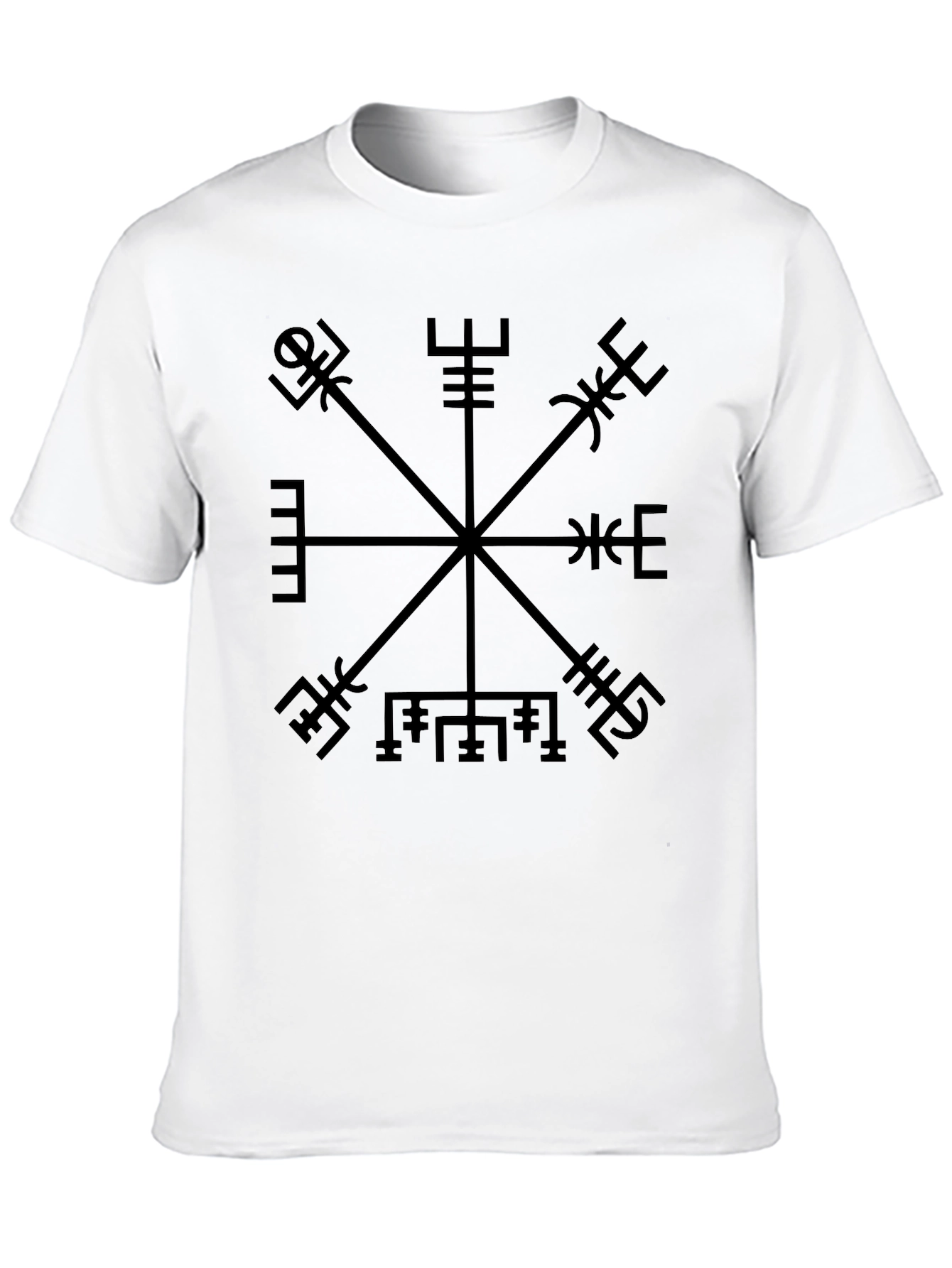 Vegvisir Compass T-Shirt - Norse Viking Runes