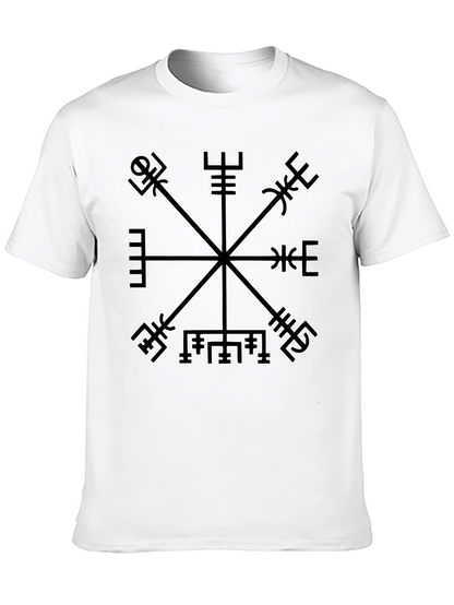 Vegvisir Compass T-Shirt - Norse Viking Runes