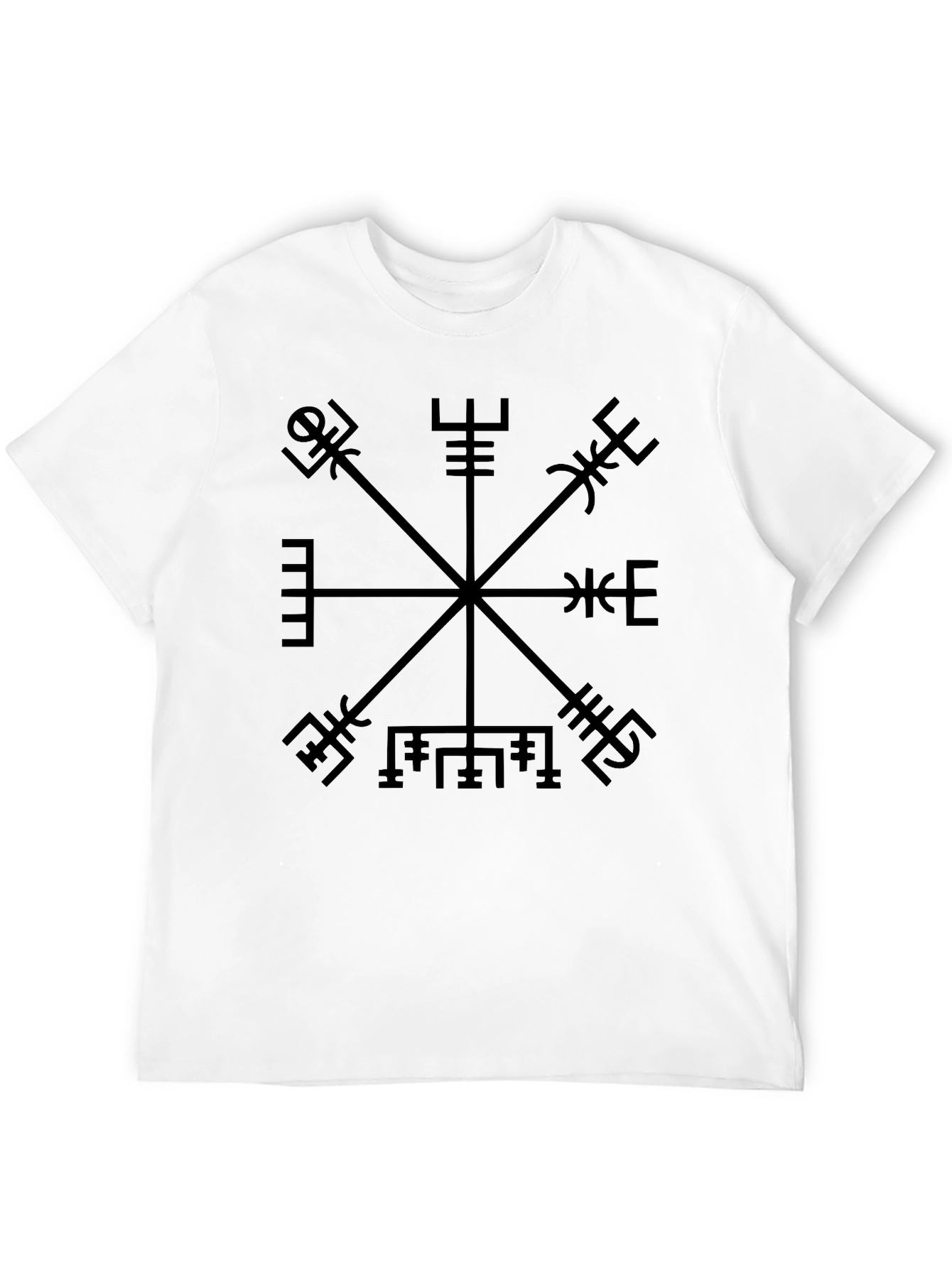 Vegvisir Compass T-Shirt - Norse Viking Runes