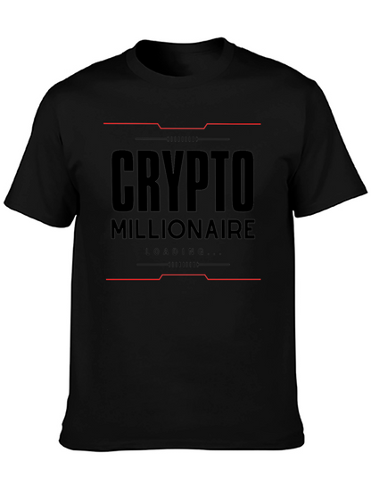 Crypto Millionaire Loading Black T-Shirt