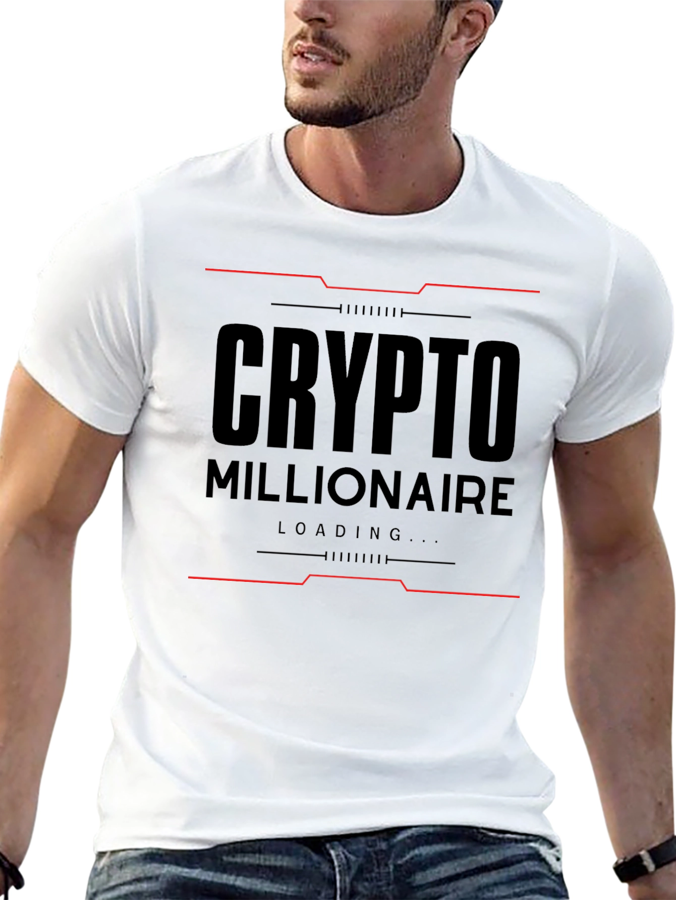 Crypto Millionaire Loading Black T-Shirt