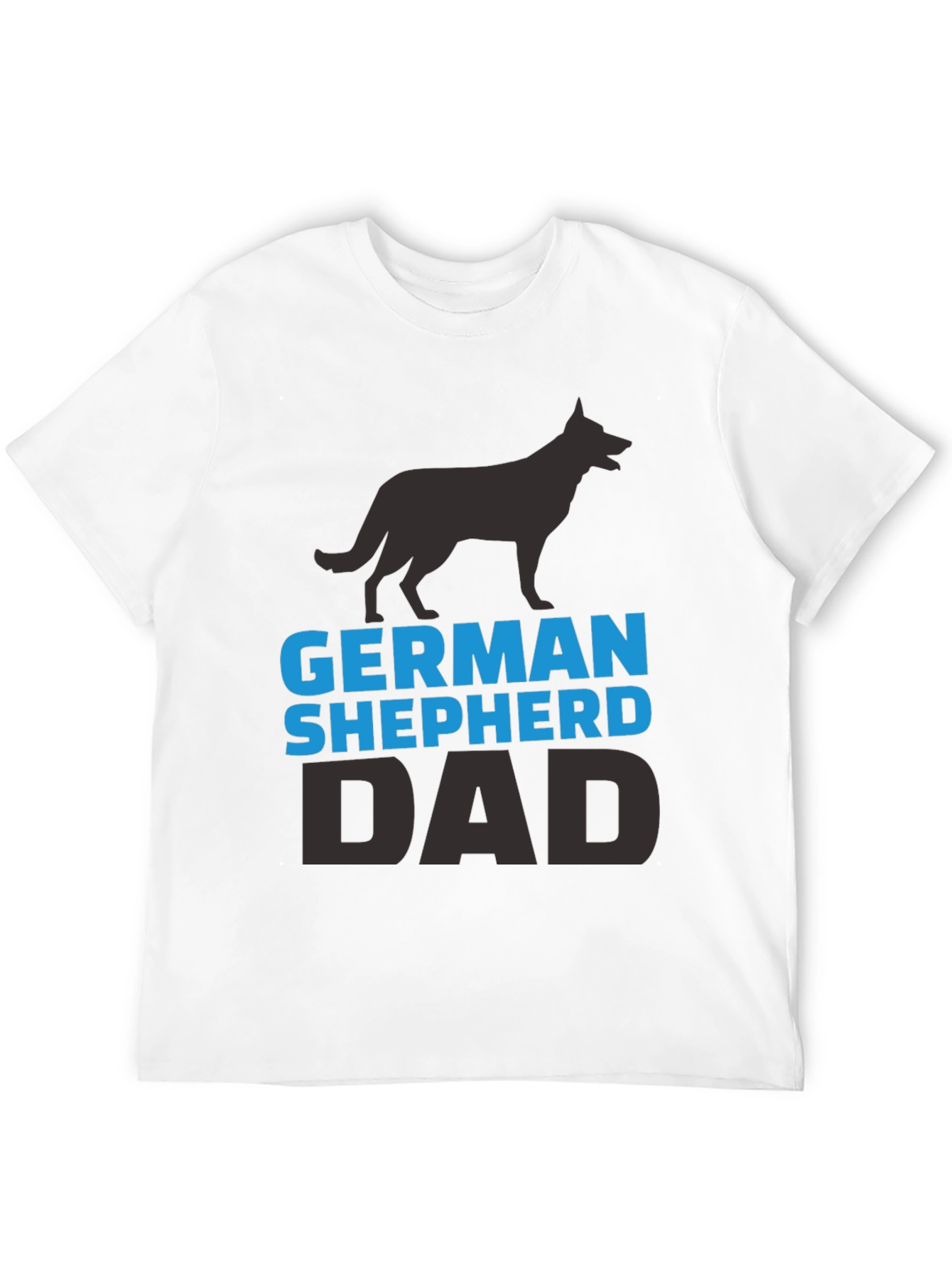 German Shepherd Dad Black T-Shirt