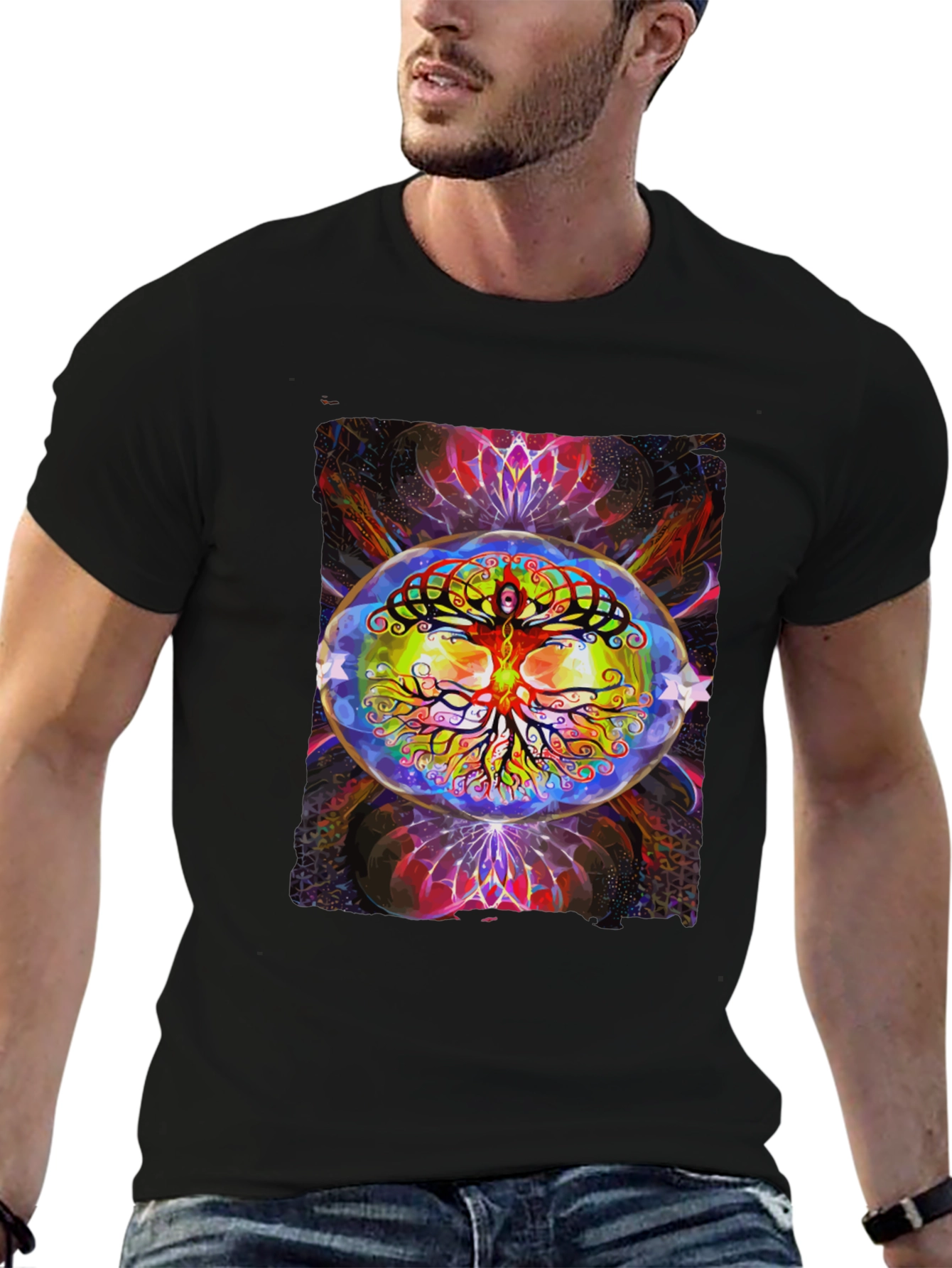 Psychedelic Tree of Life Graphic Tee