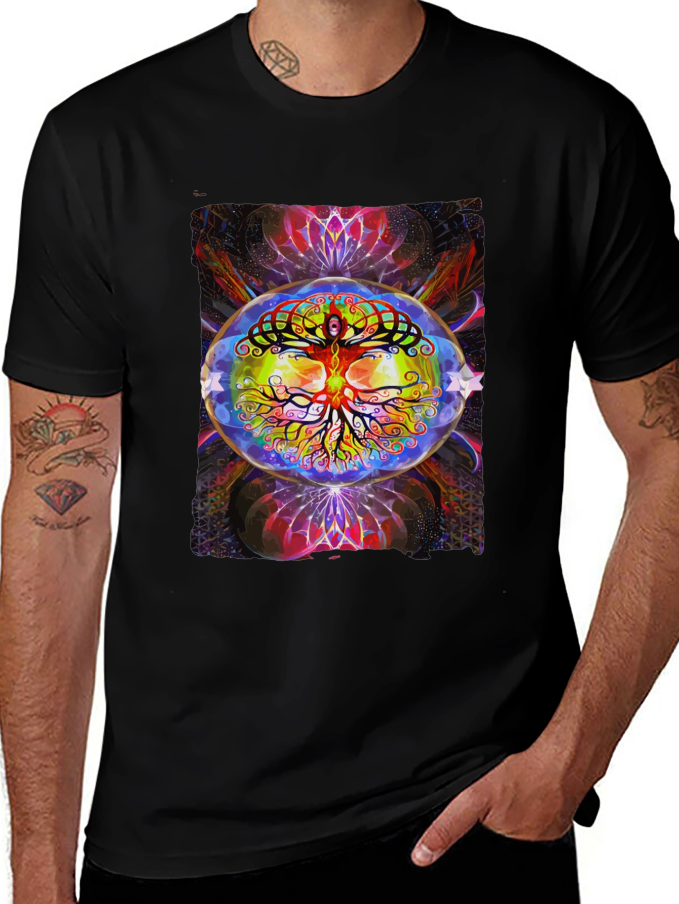 Psychedelic Tree of Life Graphic Tee