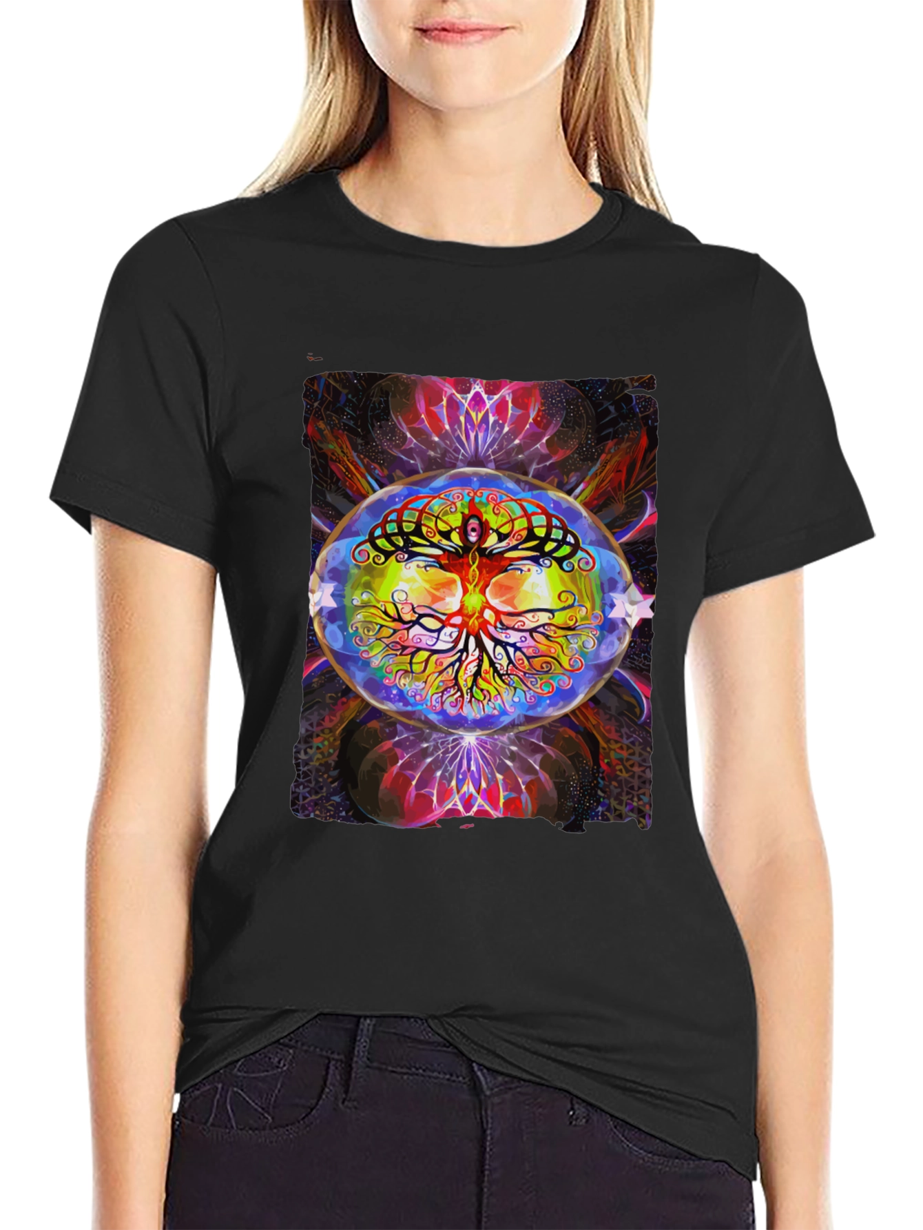 Psychedelic Tree of Life Graphic Tee