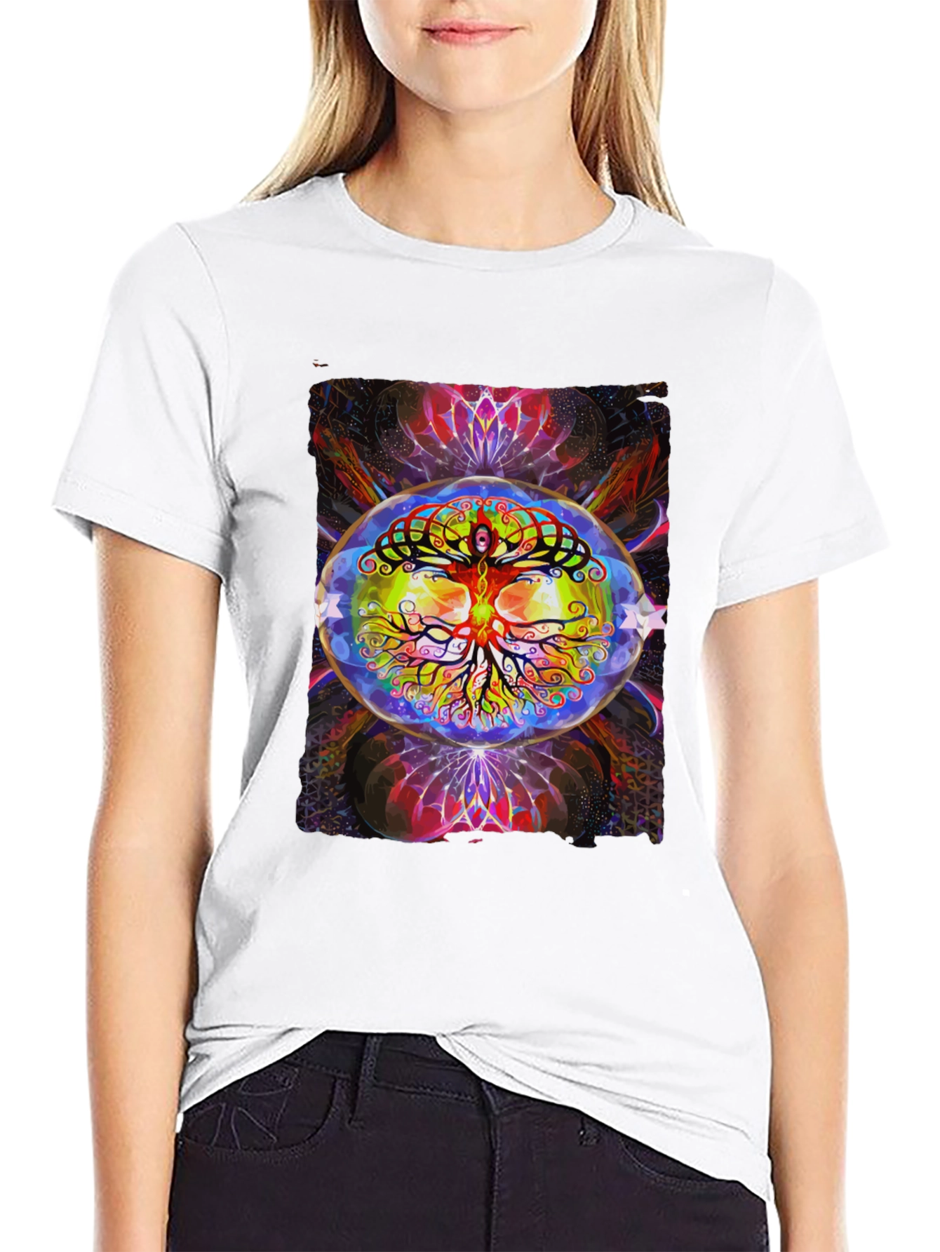 Psychedelic Tree of Life Graphic Tee