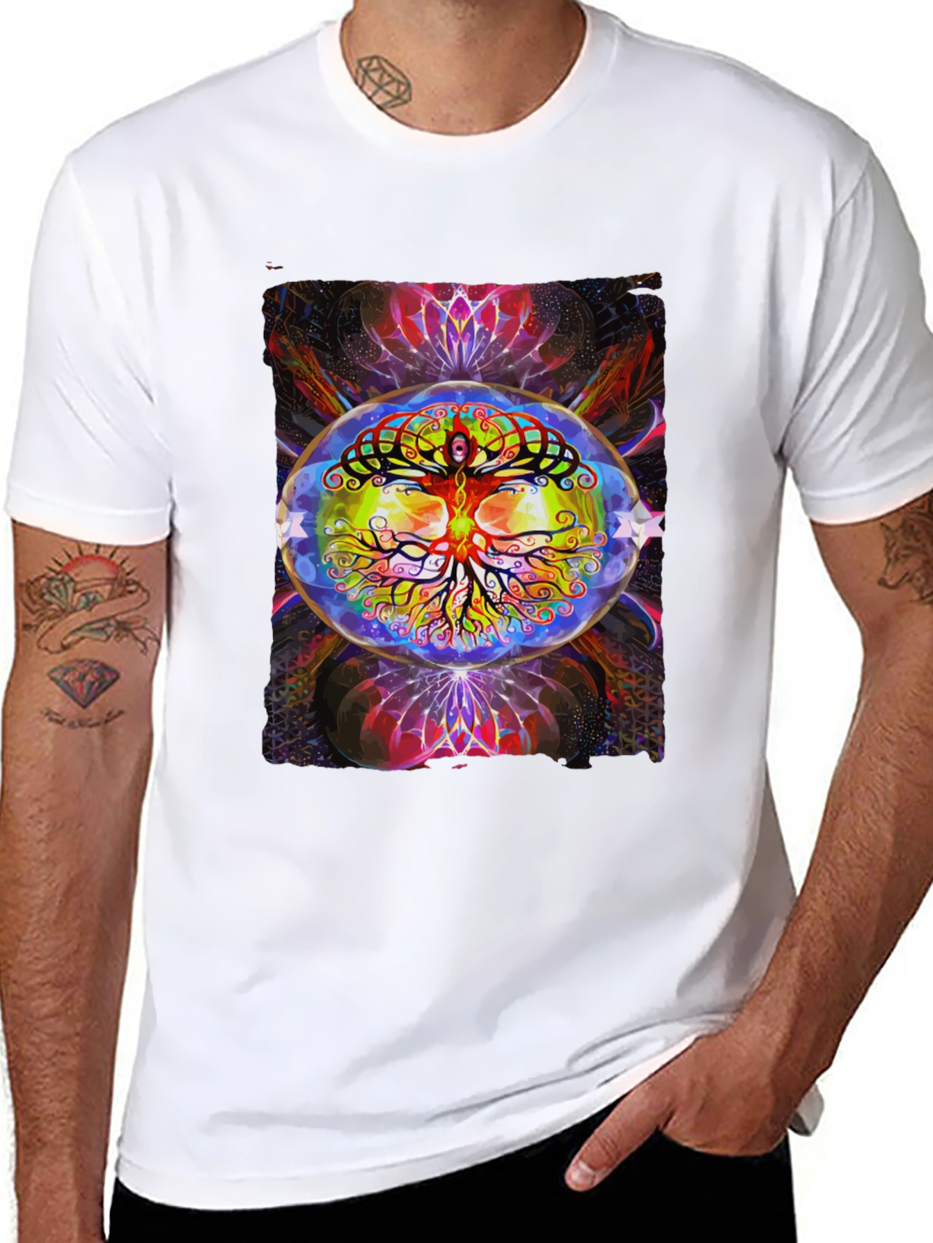 Psychedelic Tree of Life Graphic Tee