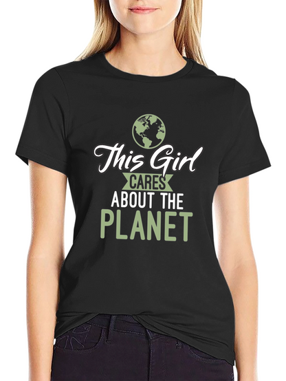 This Girl Cares About The Planet T-Shirt