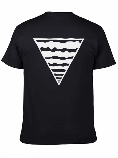 Abstract Triangle Graphic Tee - Modern Design