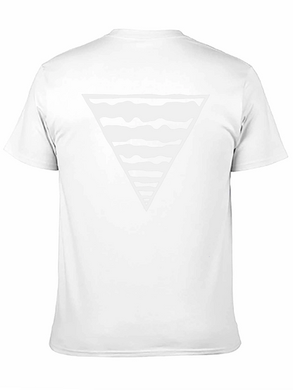 Abstract Triangle Graphic Tee - Modern Design