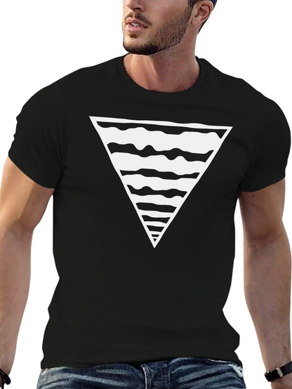 Abstract Triangle Graphic Tee - Modern Design
