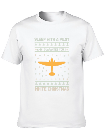 Pilot Christmas T-Shirt | Holiday Airplane Tee
