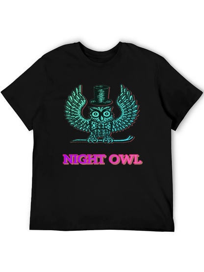 Night Owl Graphic Tee - Cool Mens T-Shirt
