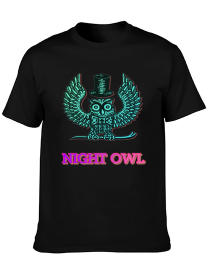 Night Owl Graphic Tee - Cool Mens T-Shirt