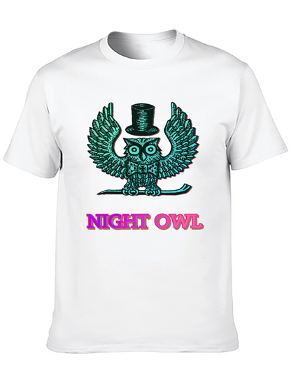 Night Owl Graphic Tee - Cool Mens T-Shirt