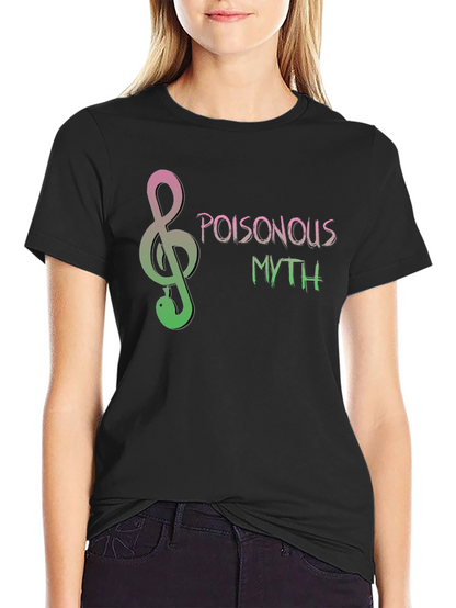 Poisonous Myth Snake Treble Clef T-Shirt