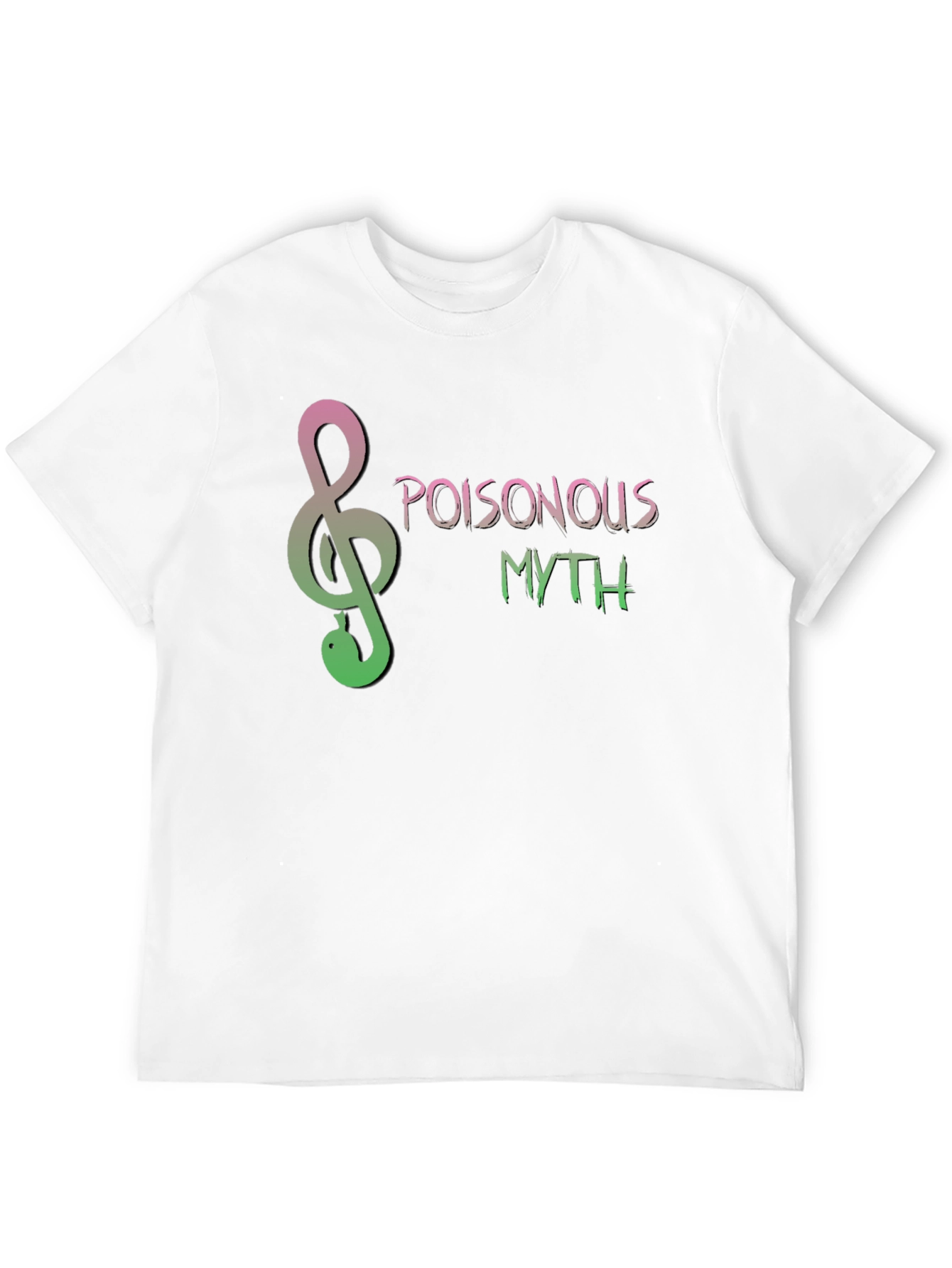 Poisonous Myth Snake Treble Clef T-Shirt