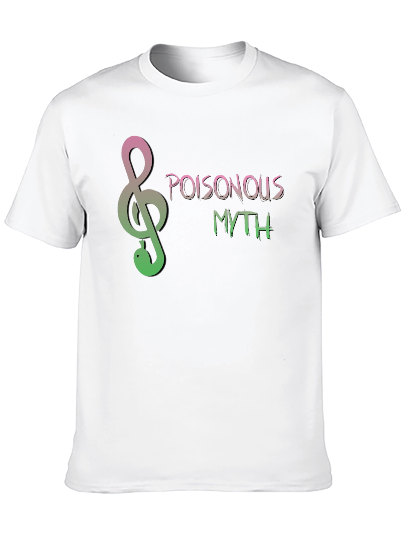 Poisonous Myth Snake Treble Clef T-Shirt