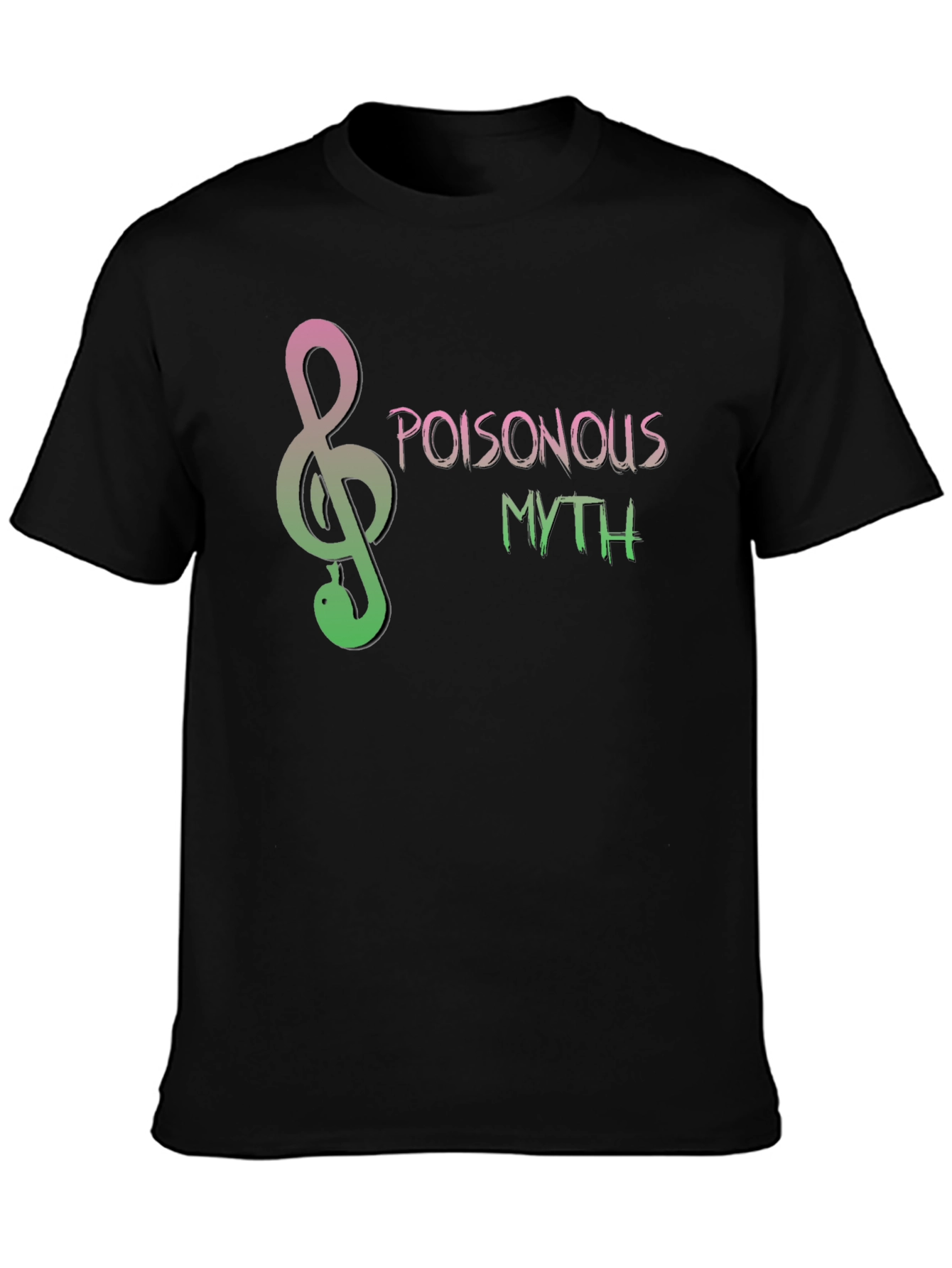Poisonous Myth Snake Treble Clef T-Shirt