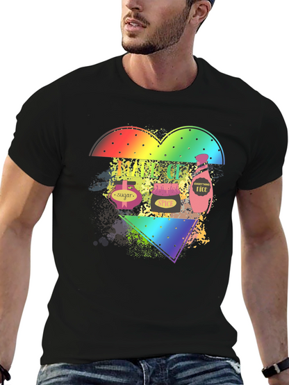 Spice Sugar Nice Rainbow Heart T-Shirt