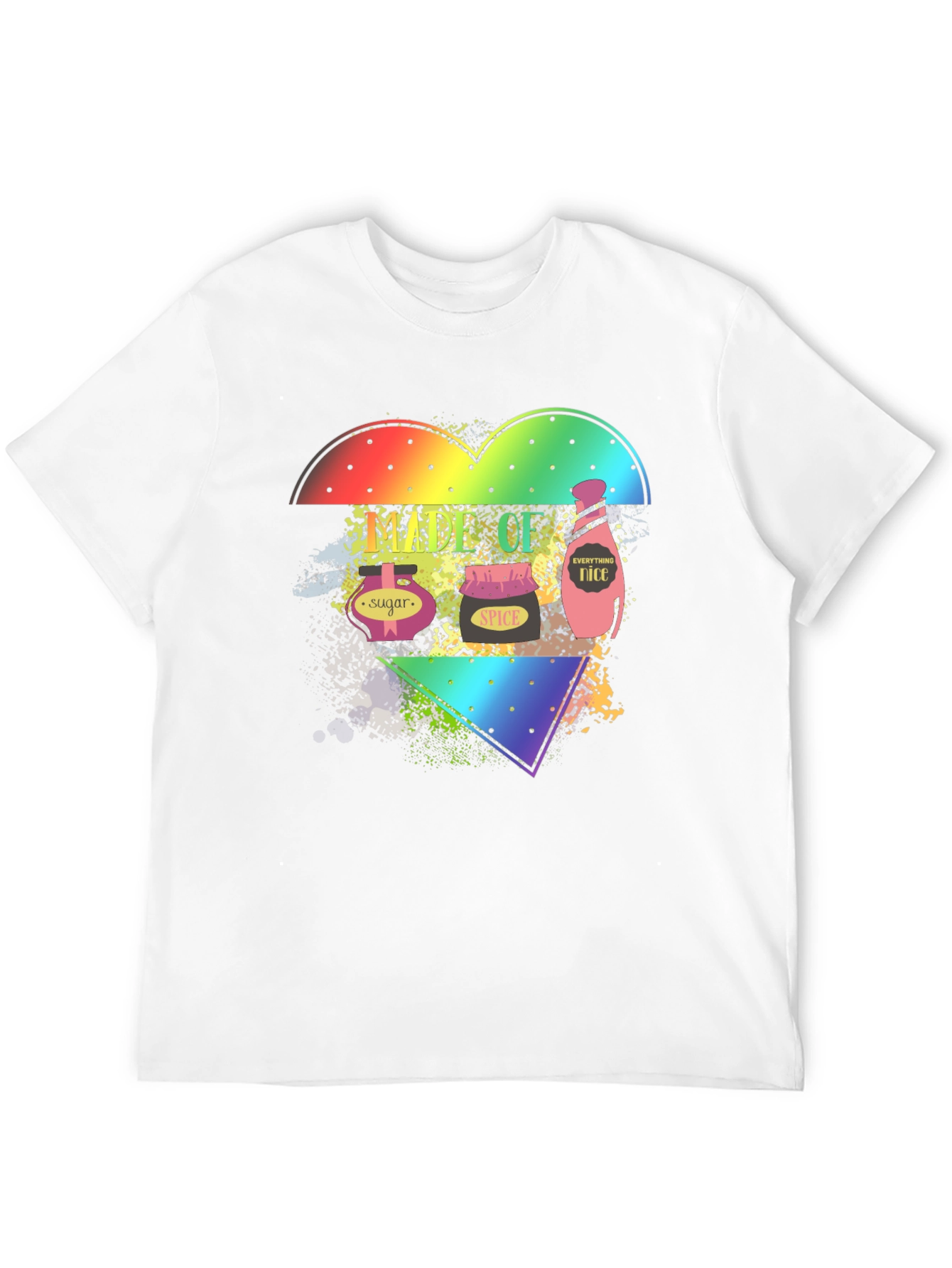 Spice Sugar Nice Rainbow Heart T-Shirt