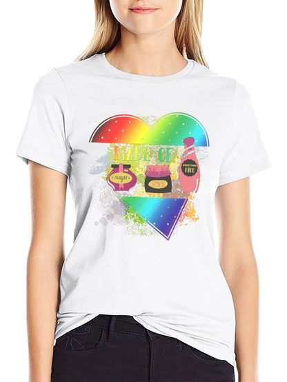 Spice Sugar Nice Rainbow Heart T-Shirt