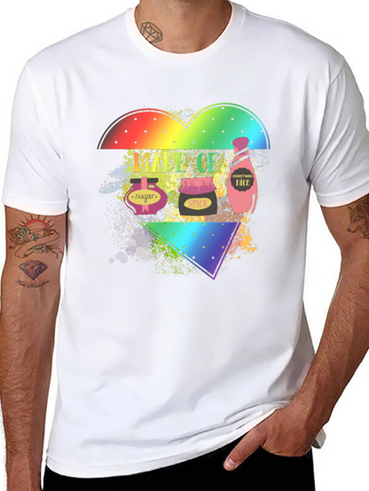 Spice Sugar Nice Rainbow Heart T-Shirt