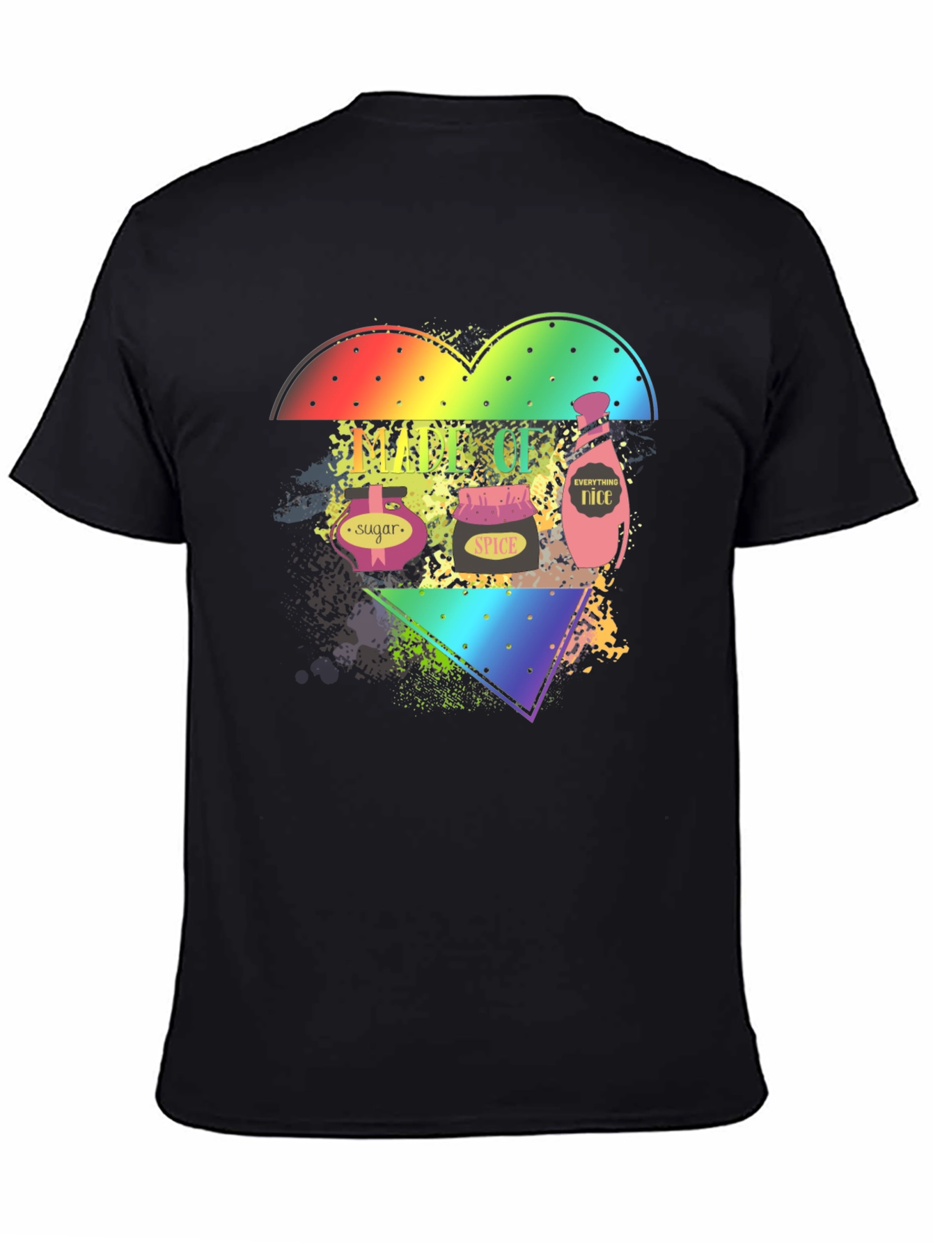 Spice Sugar Nice Rainbow Heart T-Shirt