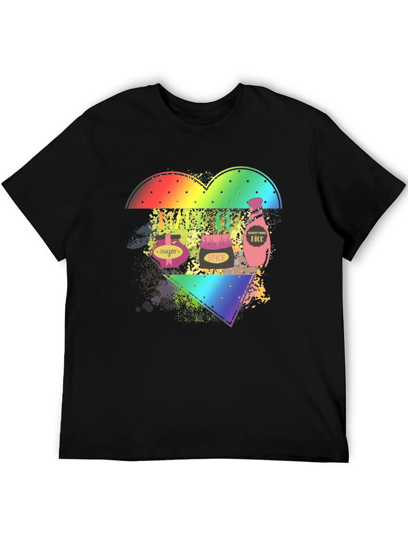 Spice Sugar Nice Rainbow Heart T-Shirt