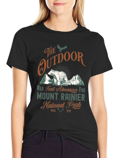 Mount Rainier National Park Outdoor Adventure T-Shirt