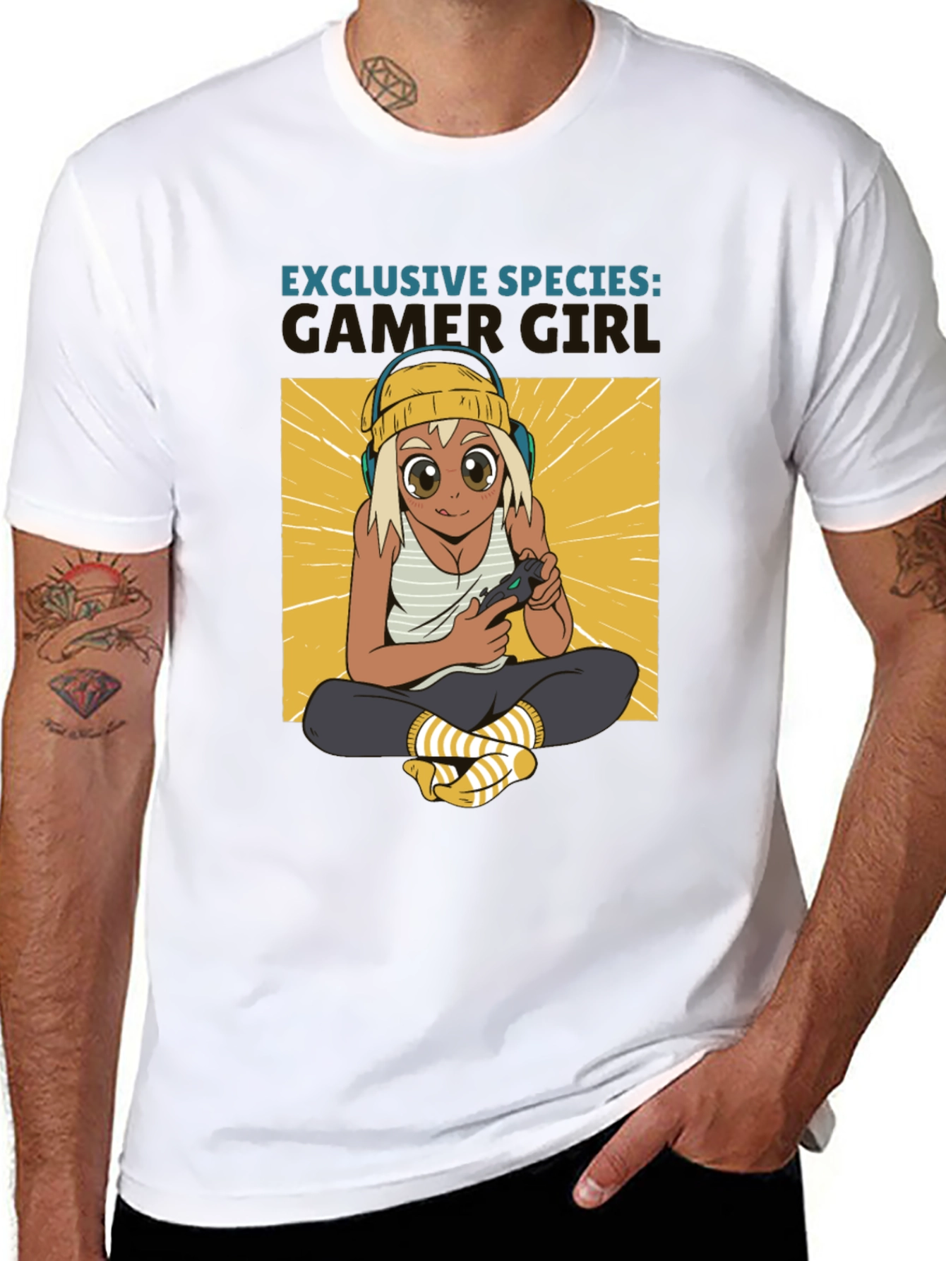 Gamer Girl Exclusive Species Black T-Shirt