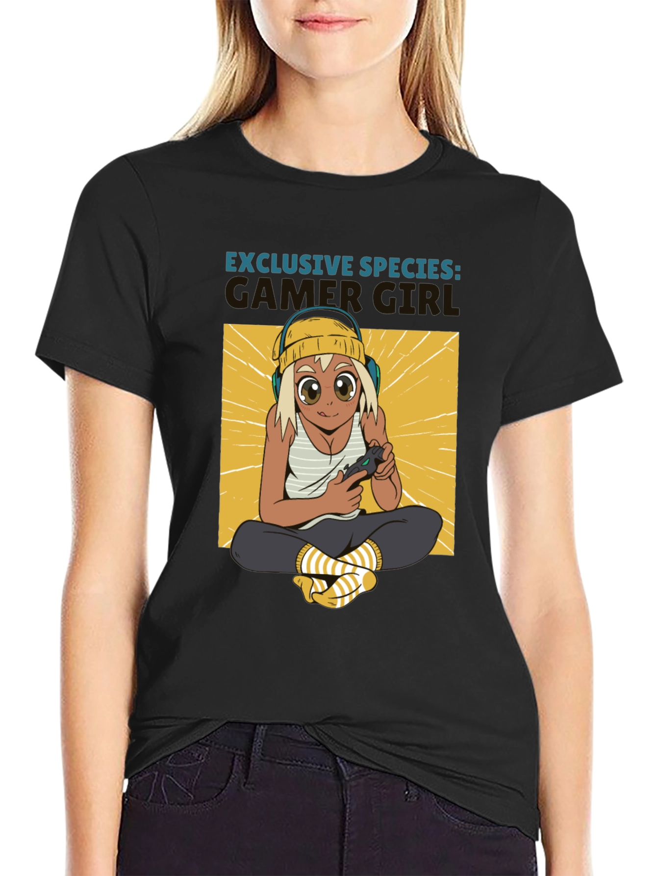 Gamer Girl Exclusive Species Black T-Shirt