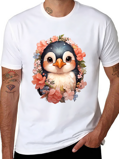 Penguin Floral Graphic Tee